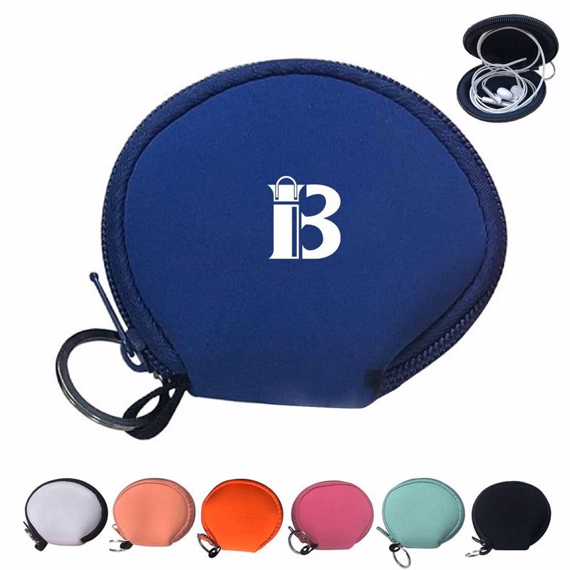 Waterproof Neoprene Earbud Case/Bag Zipped Coin Purse