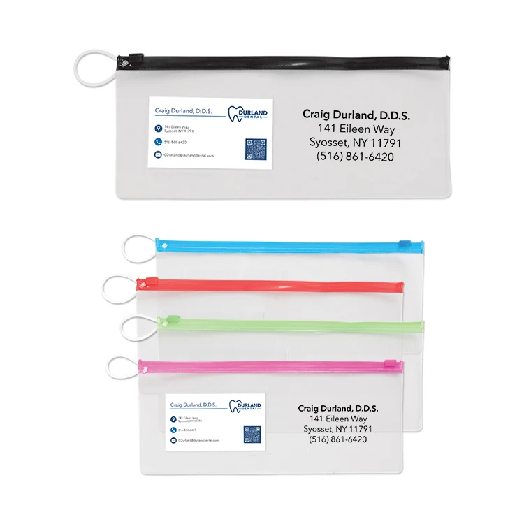 Pouch w/ Business Card Slot & Assorted Color Trim 1