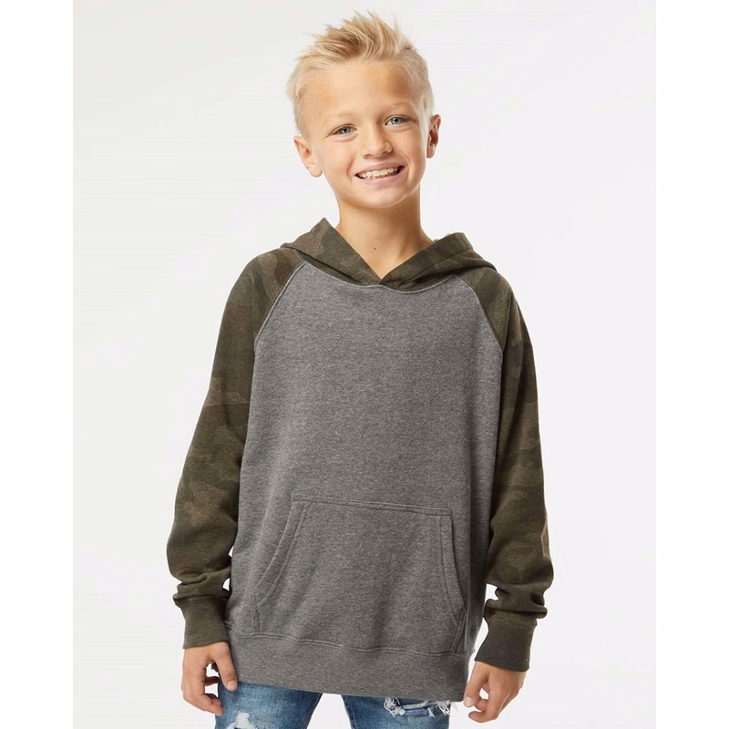 Youth Lightweight Special Blend Raglan Hooded Sweatshirt - PRM15YSB