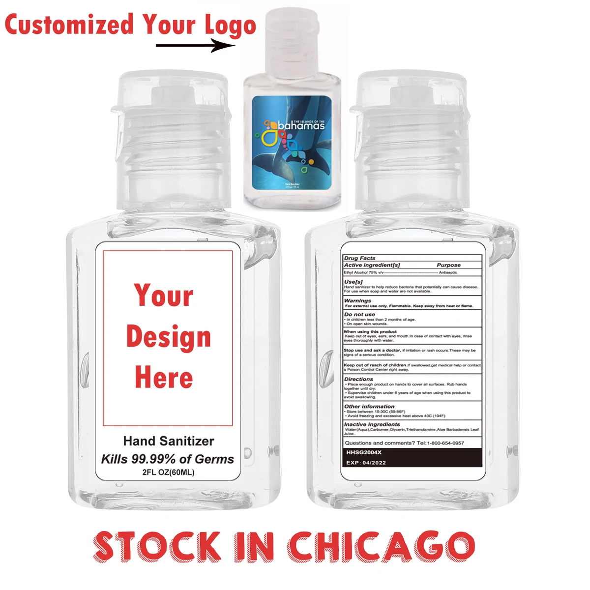Hand Sanitizer Gel 2 oz (60 ml) 1
