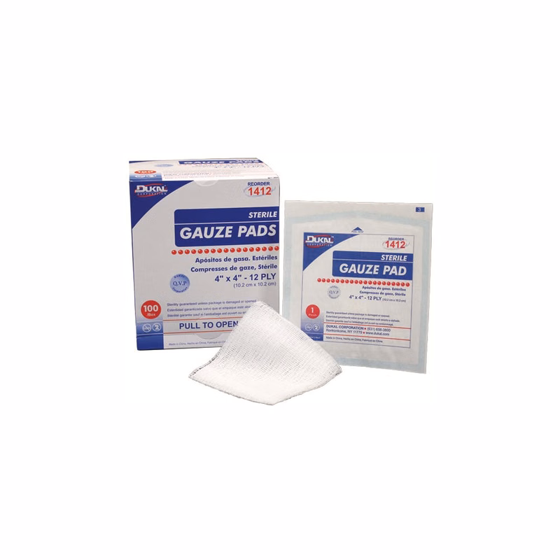 Sterile Gauze Pads - 10 Pack 12-Ply 2" x 2"