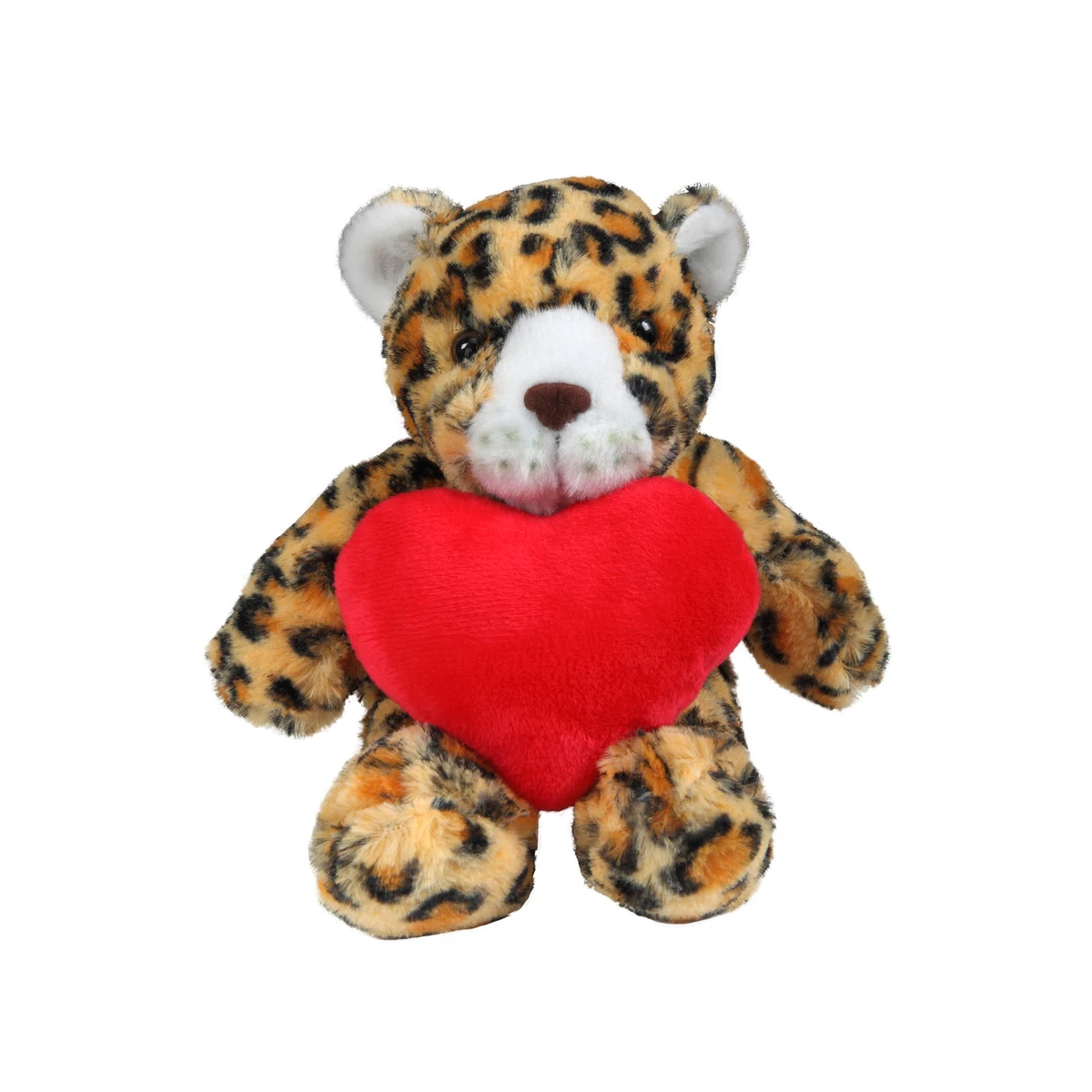 soft plush Leopard with heart 1