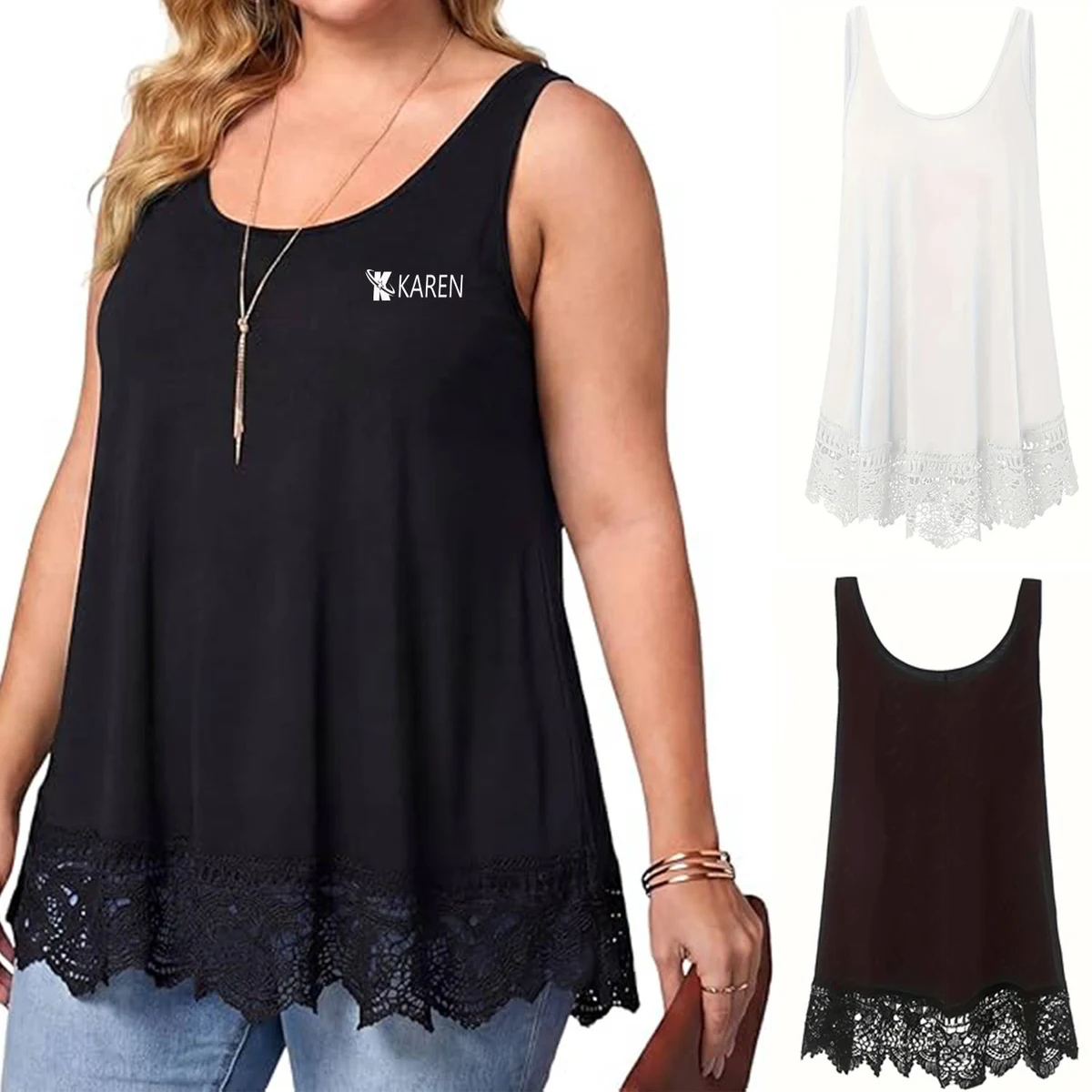 Womens Swing Flowy Tank Top 1