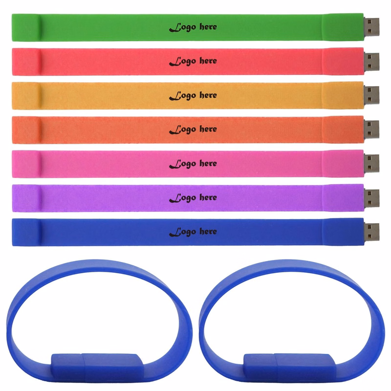 USB Silicone Bracelet Custom Wristbands