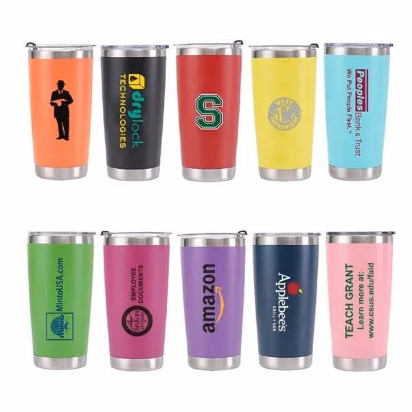 20.oz Double Wall Stainless Steel Travel Tumbler