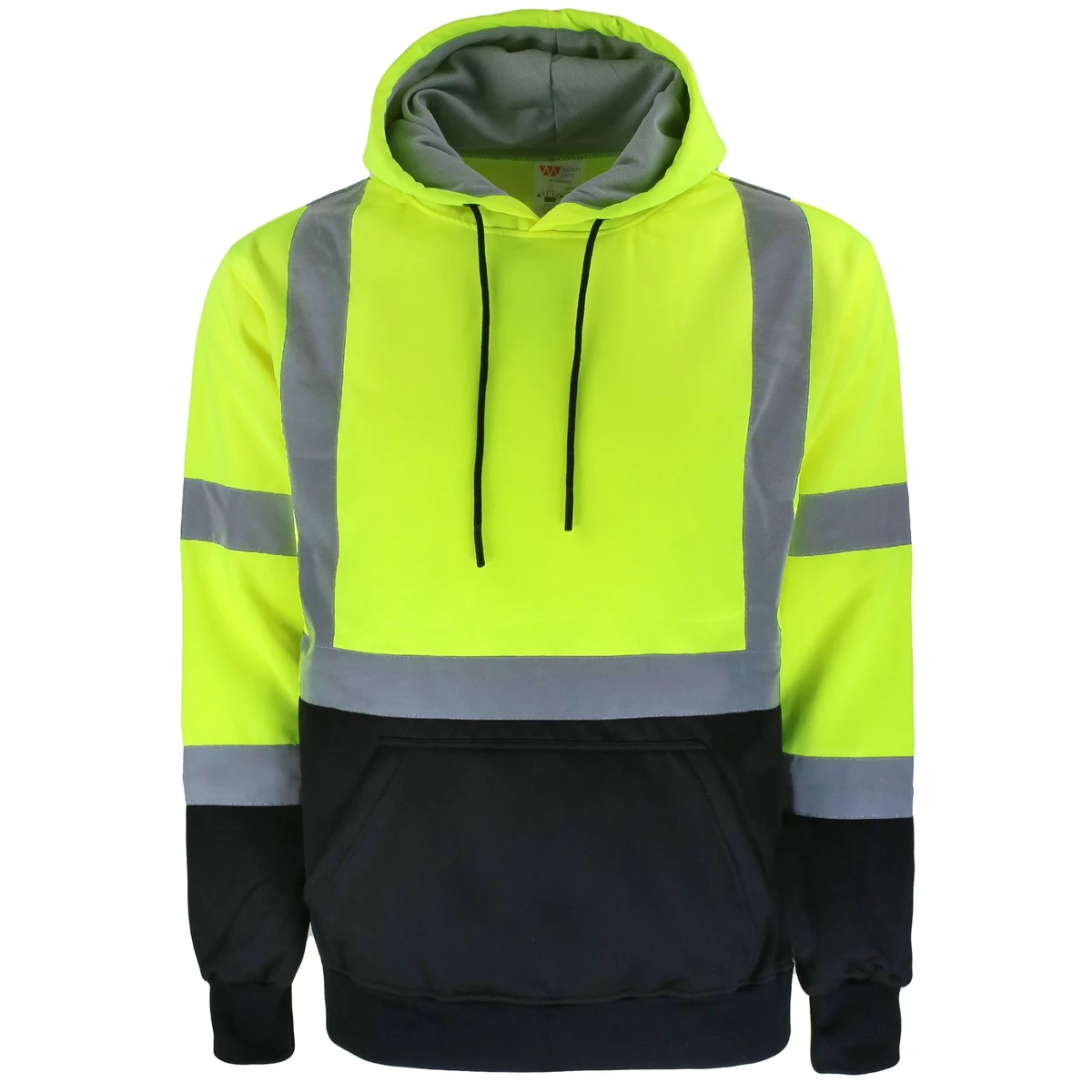 Safety Brite Class 3 Hi Vis Pullover Sweatshirt with Black Bottom 1