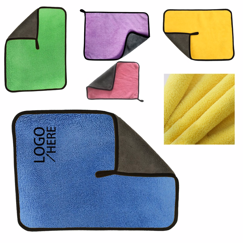 Two-Sided Coral Fleece Car Scrub Cloth
