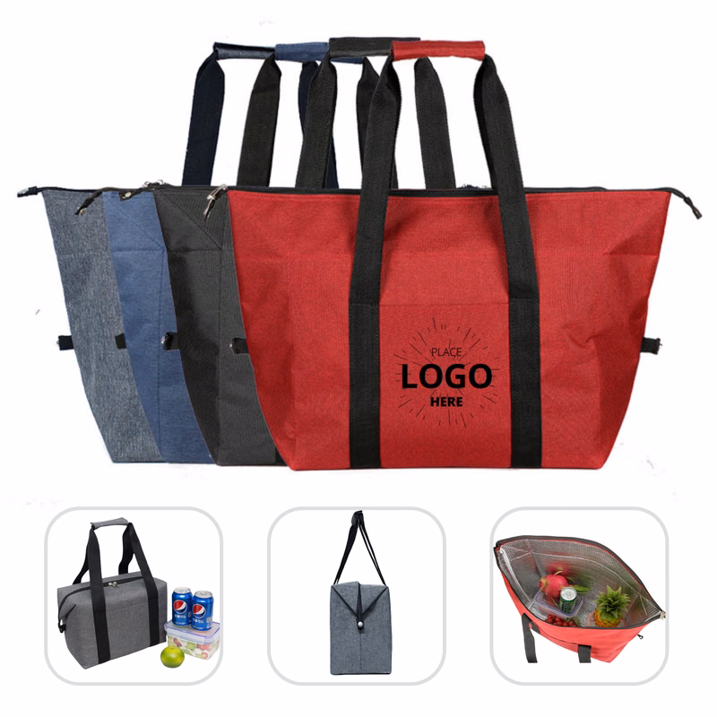 Foldable Insulated Groery Picnic Delivery Cooler Bag
