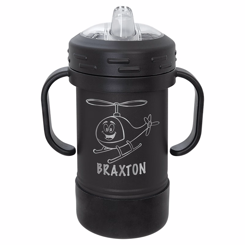 Polar Camel 10 oz. Black Sippy Cup