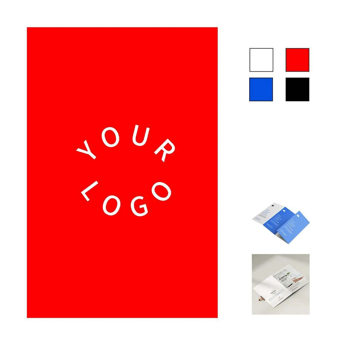 Durable Two Sided Flyers and Menus on Coated Paper, custom desk accessory with logo imprint 1