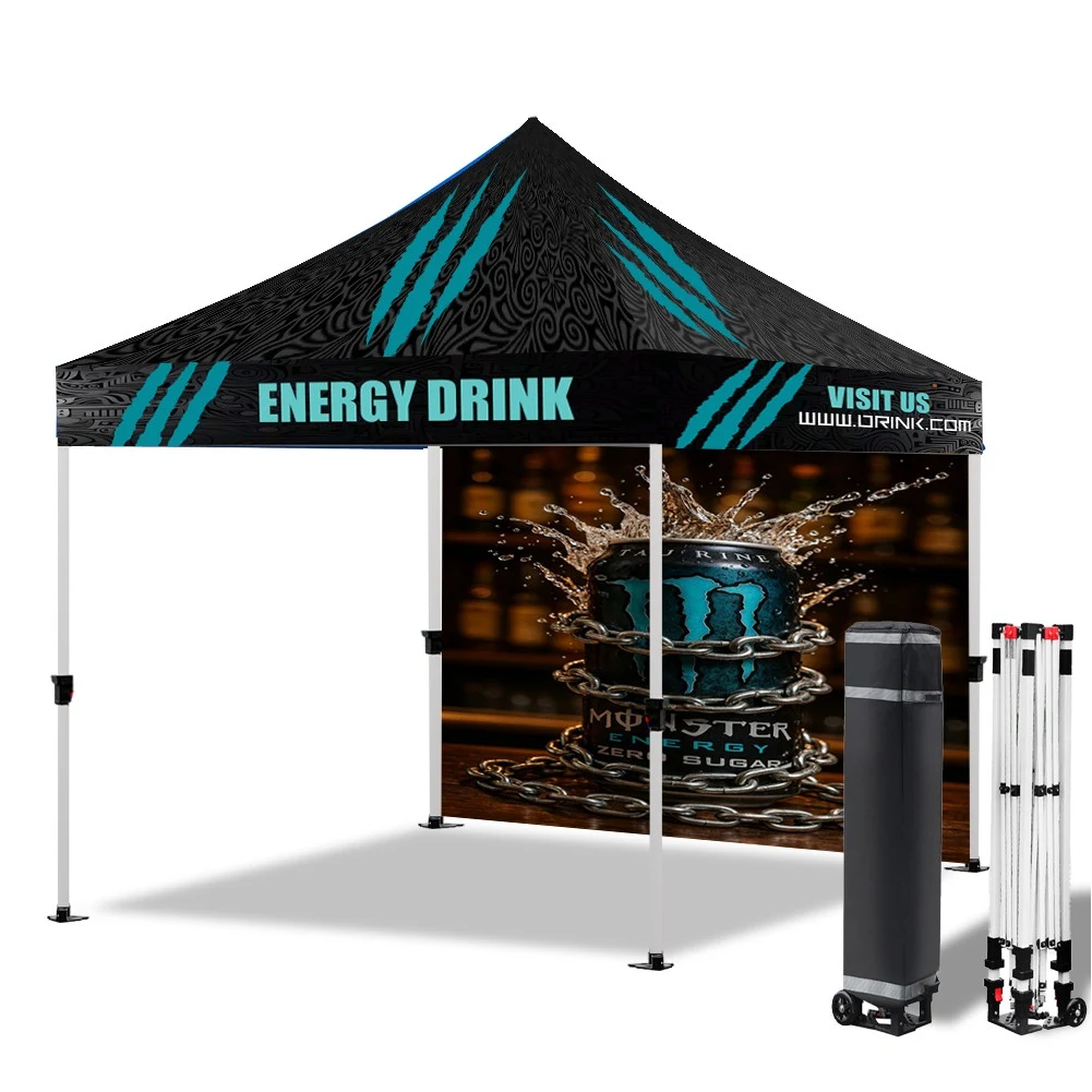 Pop Up Canopy Tent With Back Wall 1