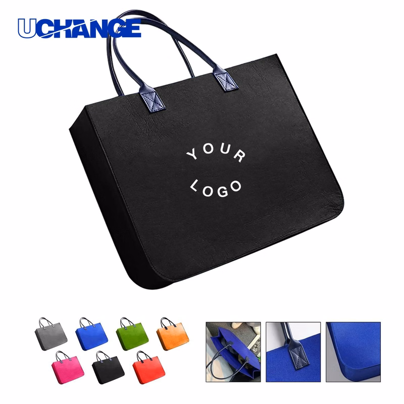 Eco Felt Tote Bag with Large Capacity Carrier