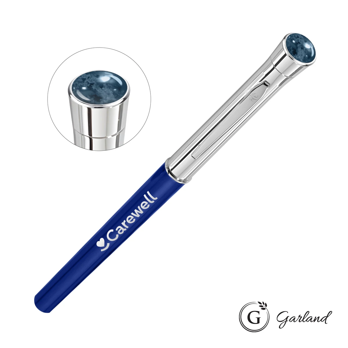 Garland® Monogram Aura Empire Felt Tip Pen - Chrome Accent 1