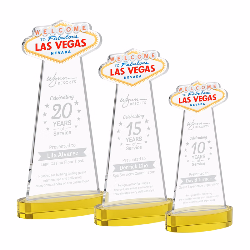 Las Vegas Award on Alberton Base - Gold