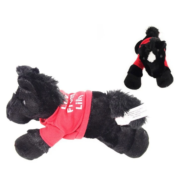 8" Beau Horse with t-shirt and one color imprint 1