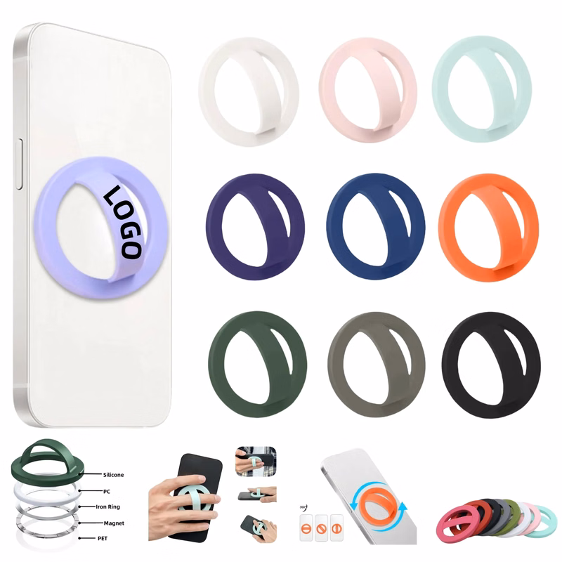 Silicone Magnetic Ring Phone Stand