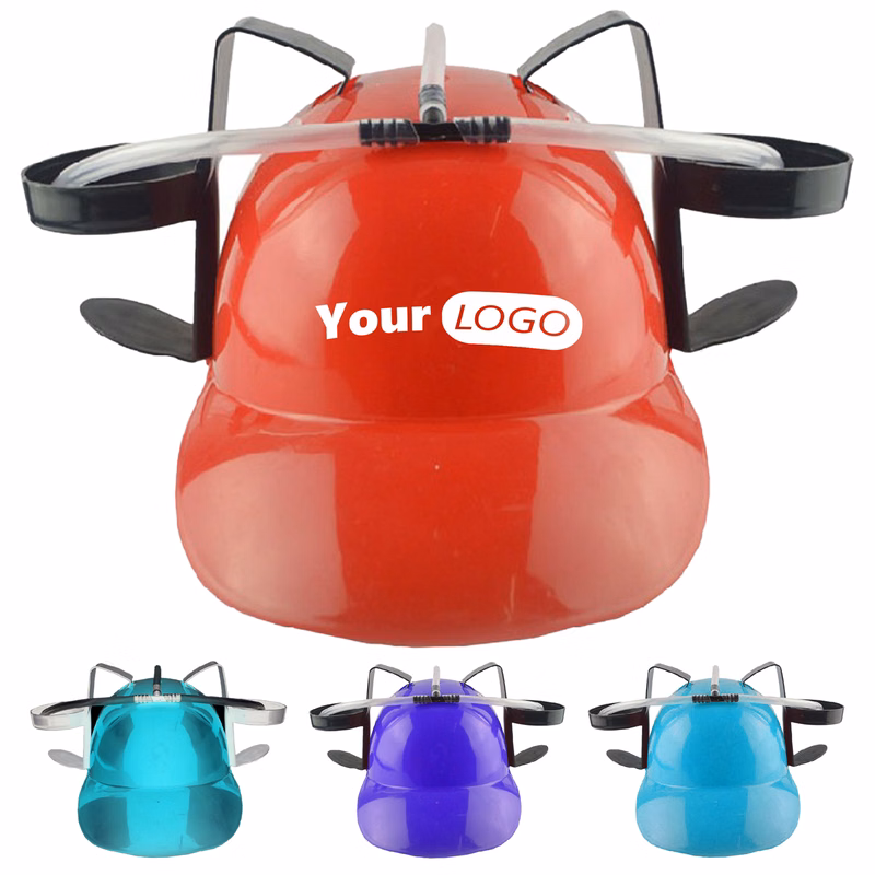 Plastic Fun And Functional Beverage Helmet