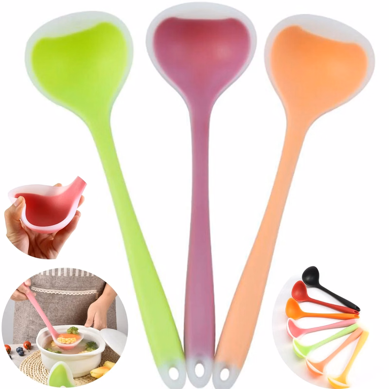 11.70inch Silicone Soup Spoon