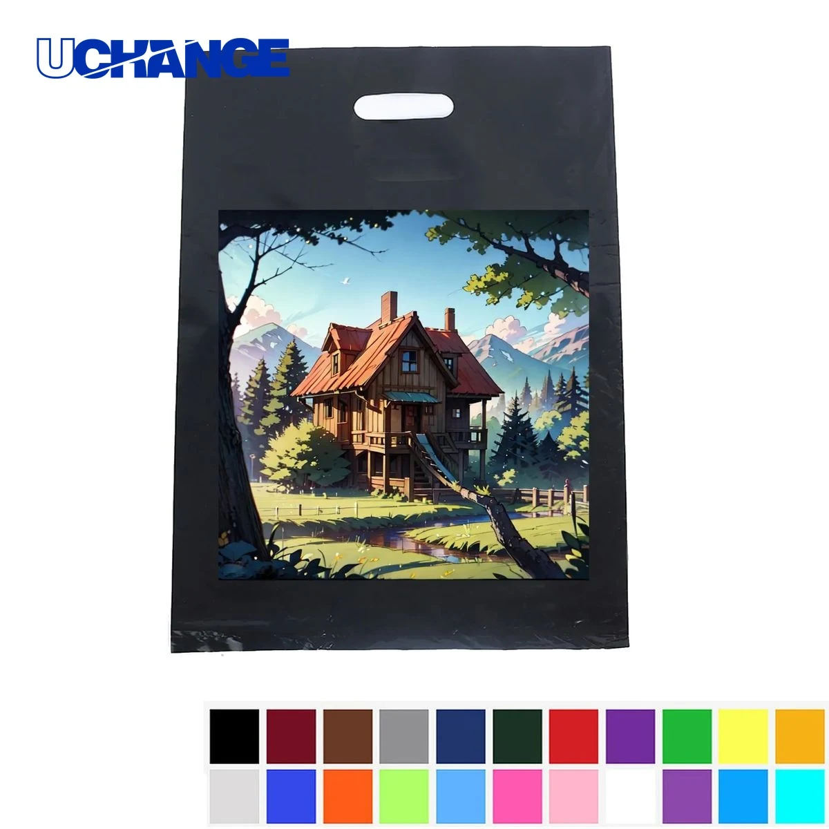 Die-Cut Reinforced Plastic Shopping Bag 1
