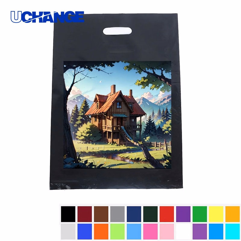 Die-Cut Reinforced Plastic Shopping Bag
