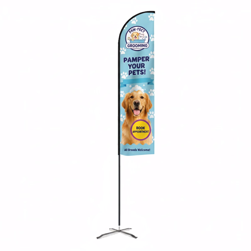 Flex Banner™ LX Kit, Single-Sided 21.5' Feather Shape Flagoutdoor feather flag