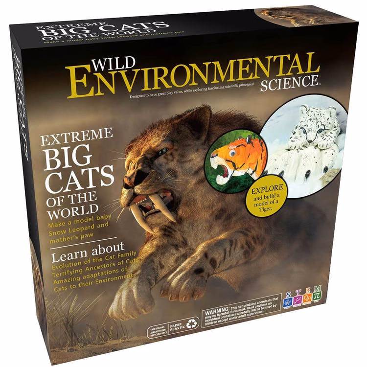 Extreme Big Cats of the World Science Lab Kits - Paints Included