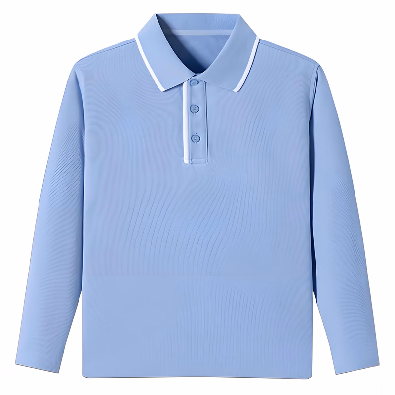Custom Kids Long Sleeve Polo Shirt British Style