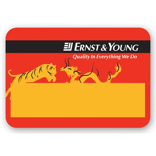 UV Printed Poly Name Badge w/ Pin Fastener (2.25"X3.25") Rectangle 1
