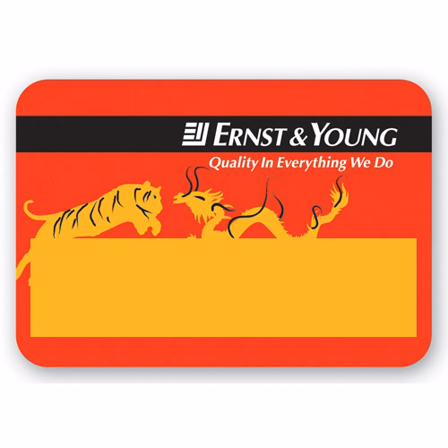 UV Printed Poly Name Badge w/ Pin Fastener (2.25"X3.25") Rectangle