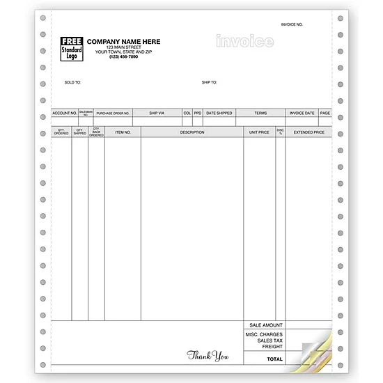Invoices, Continuous, Parchment 1