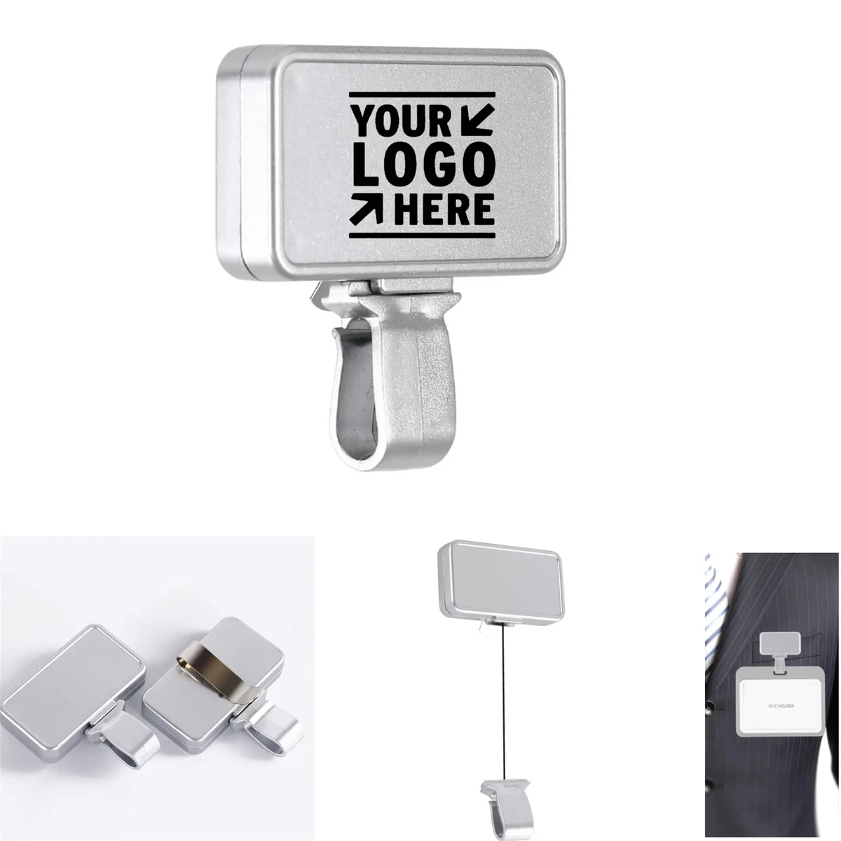 Retractable Badge Reel Clips Holder 1