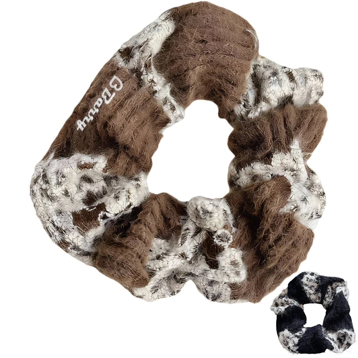 Two-Tone Elastic Hair Scrunchies 1