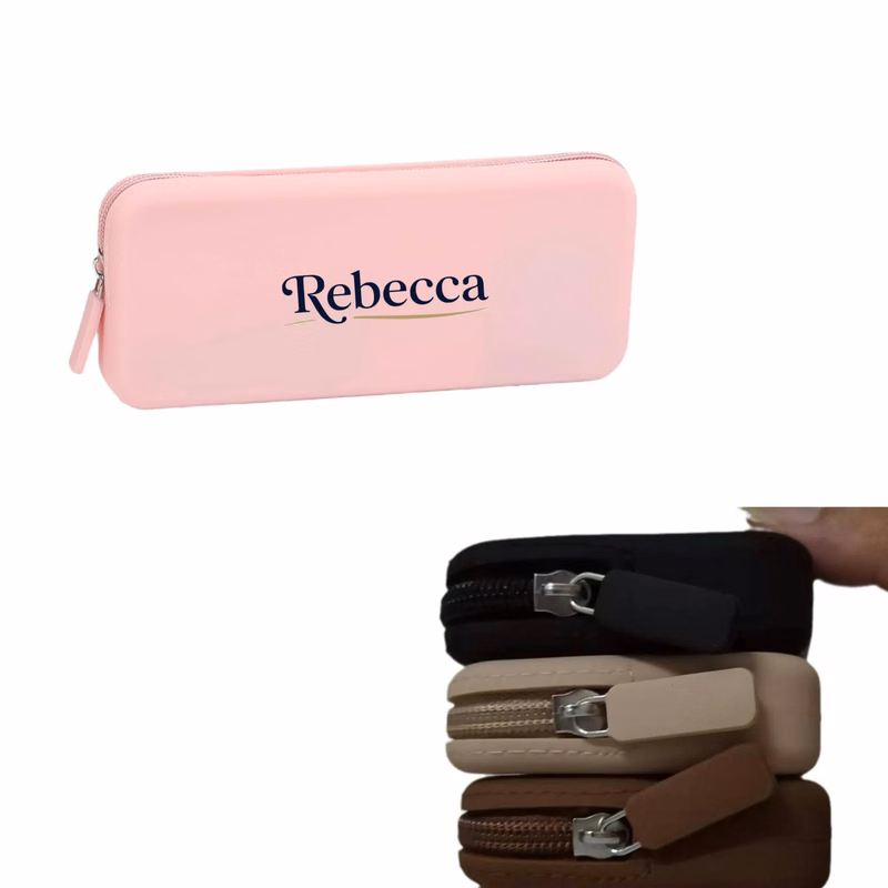 Customized silicone makeup bag