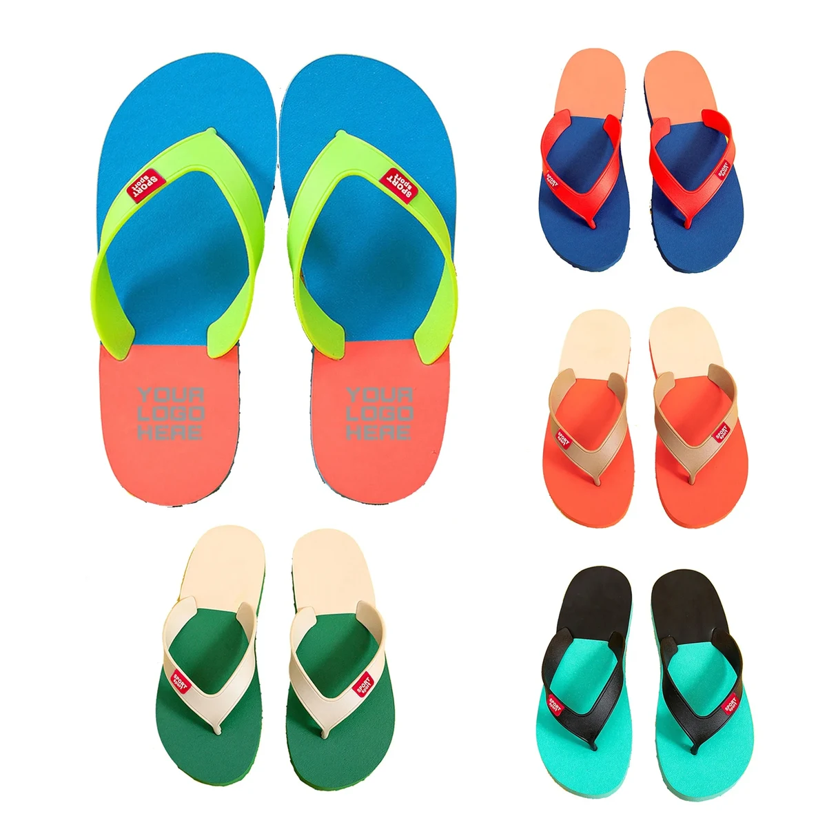 Comfort Basic Custom Flip Flops - Unisex 1