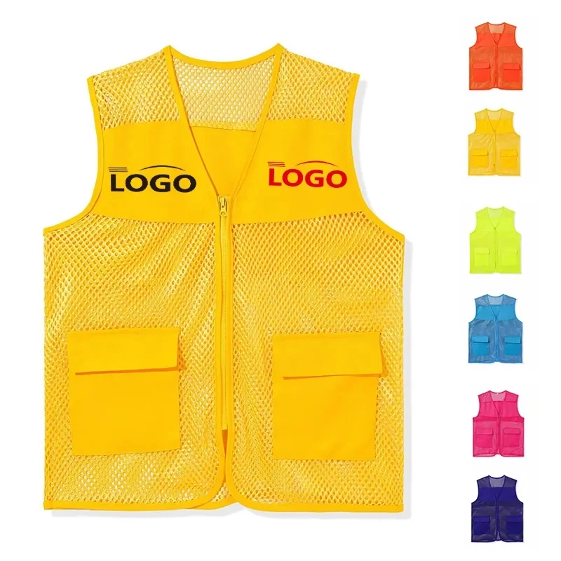 Mesh High Visibility Vest with Reflective Strips 1