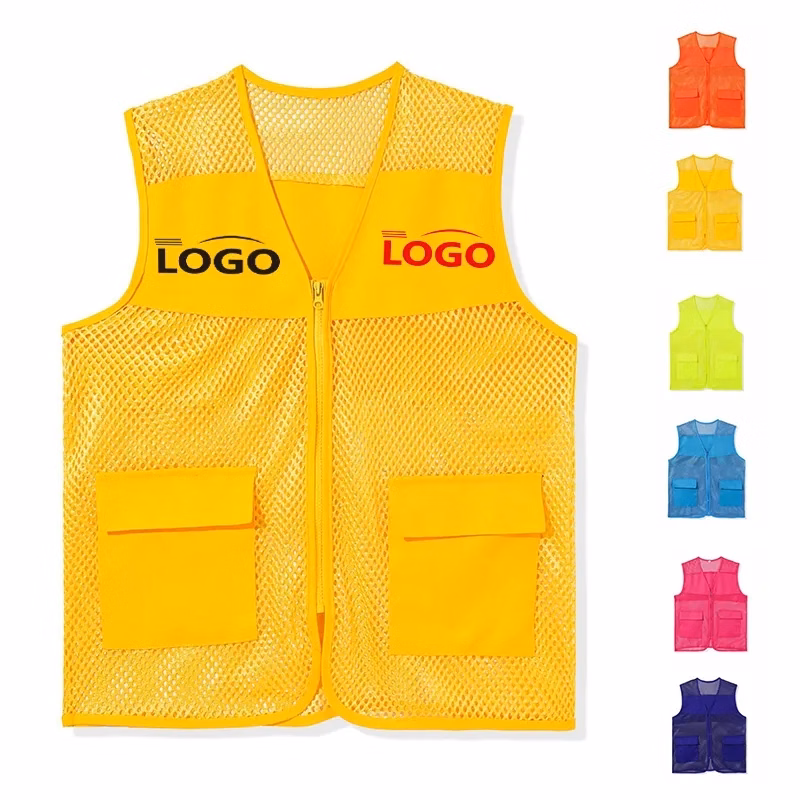 Mesh High Visibility Vest with Reflective Strips