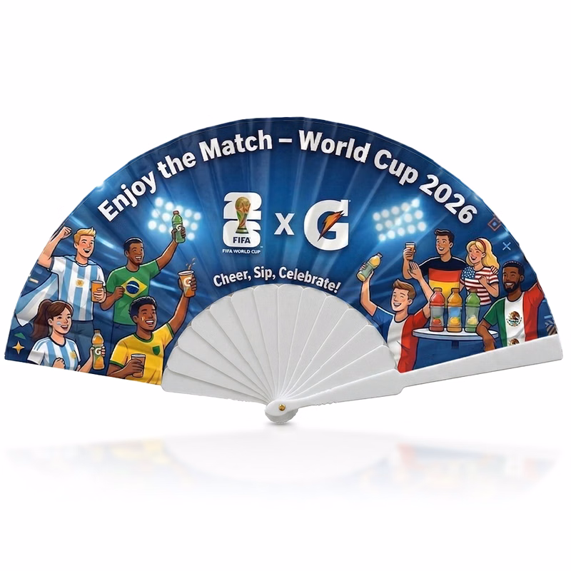 Custom Cloth Hand Fan (Plastic Frame)