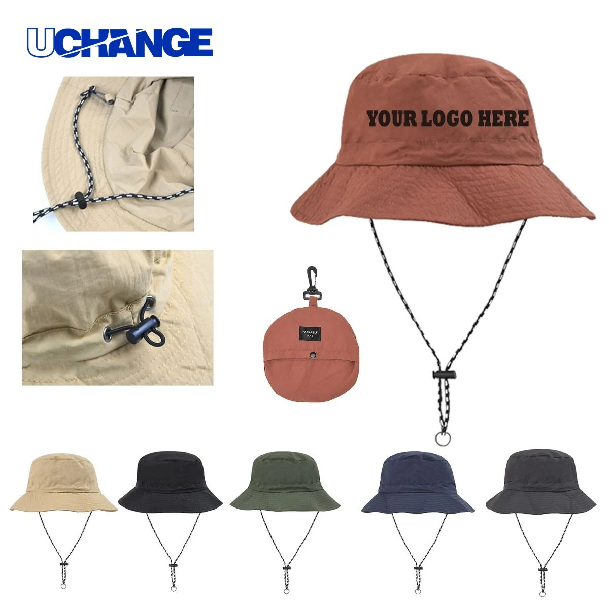 Wide Brim Sun Bucket Hat 1