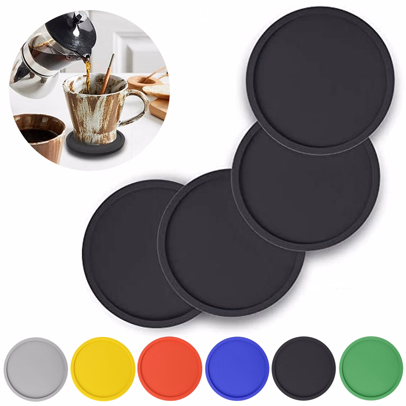 Silicone Non Slip Heat Resistant Coasters