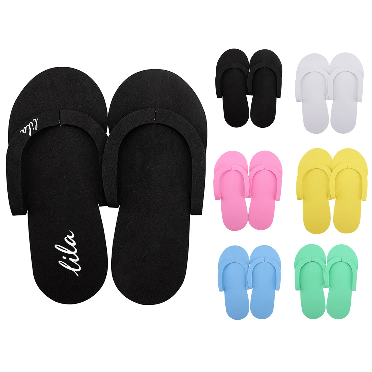 Non-Slip Disposable EVA Nail Salon Slippers 1