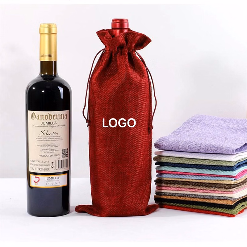 Linen Bundle Lipstick Wine Bag