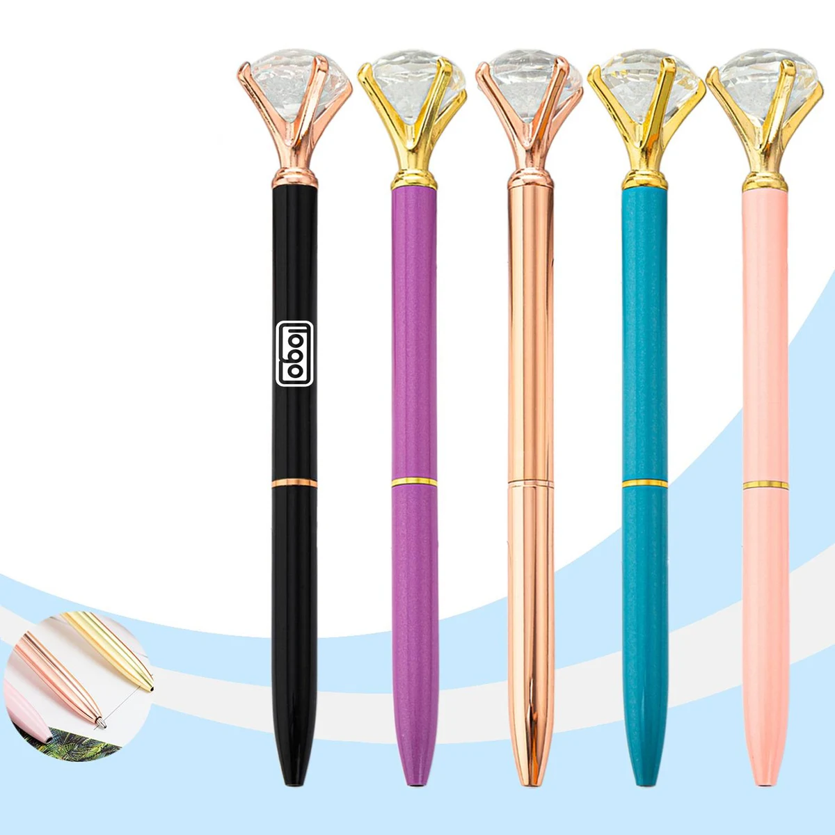 Crystal Metal Ballpoint Pen 1