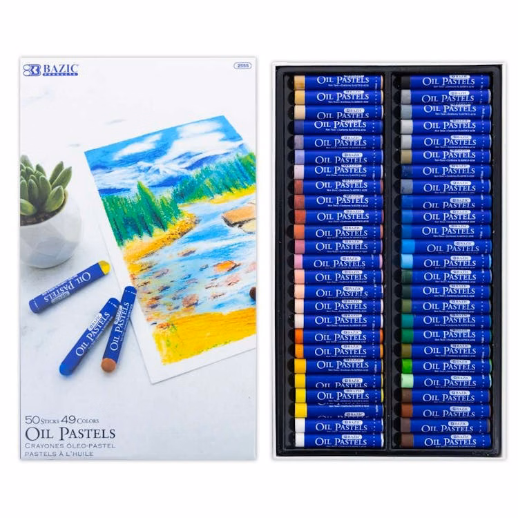 Oil Pastels Set - 50 Colors