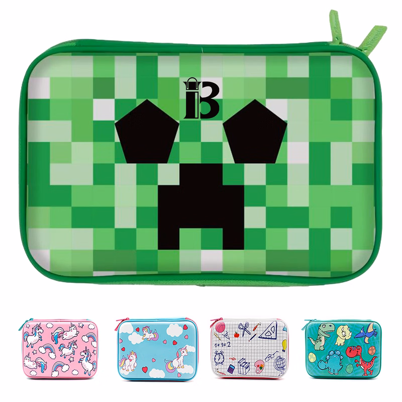 Large capacity and multi-style EVA cartoon pencil case
