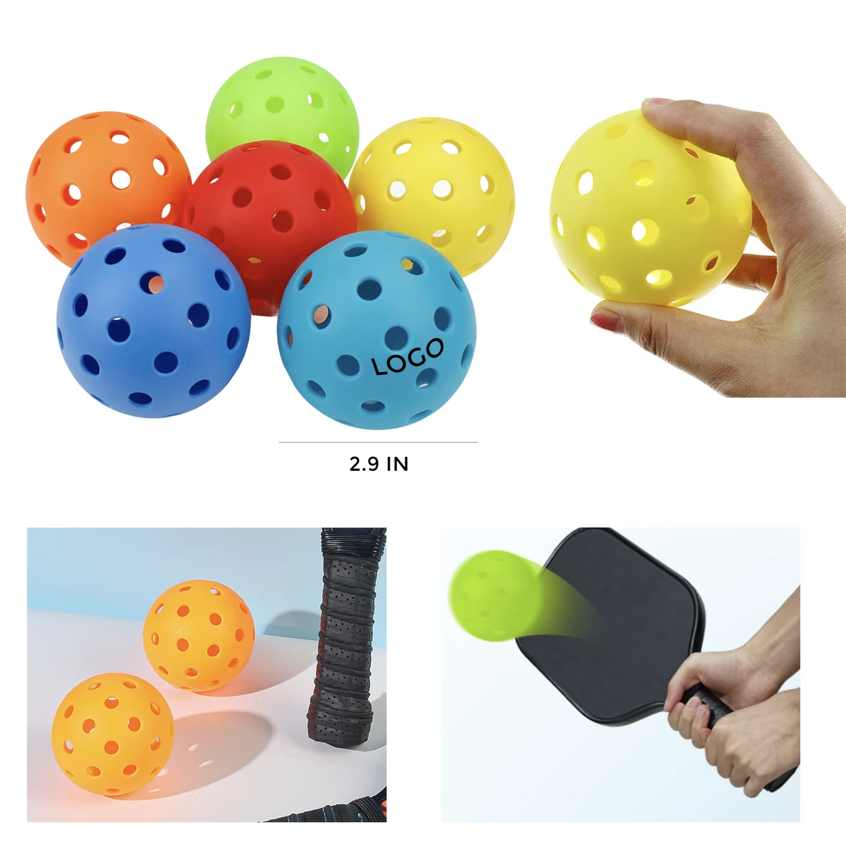 MOQ 10 PCS High-Performance 40 Hole Pickleball 1