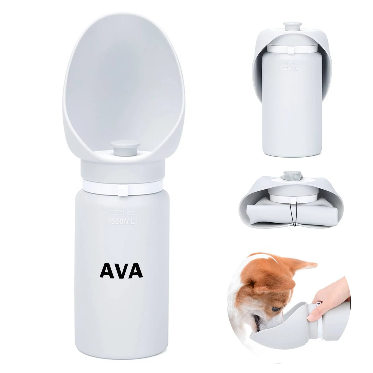 Silicone Outdoor Folding Dog Water Bowl 1