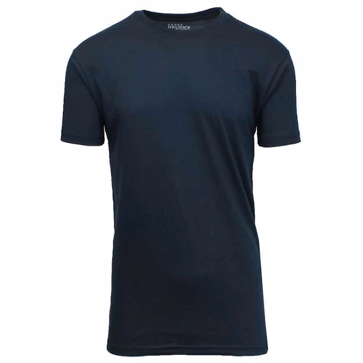 Men's Crew Neck Tees - Navy X-Large