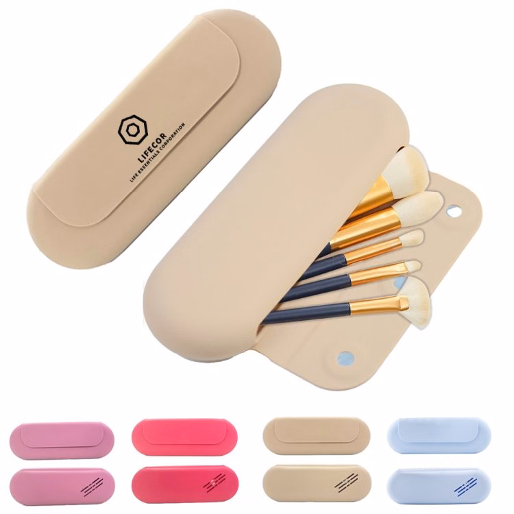 Soft Portable Silicone Cosmetic Face Brushes Holde