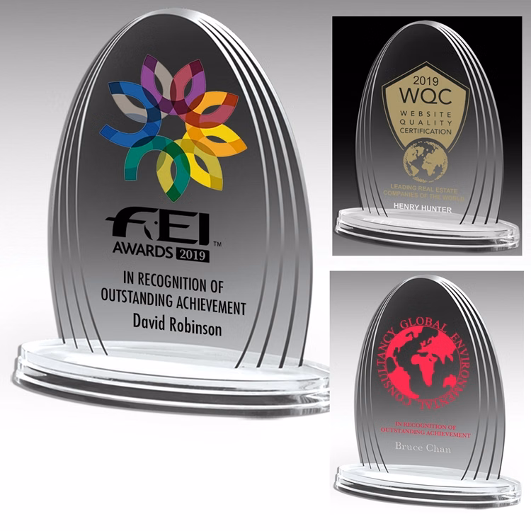 Oval Legend Award (5 1/4" x 6 1/4" x 3/4") - 4 Color Process