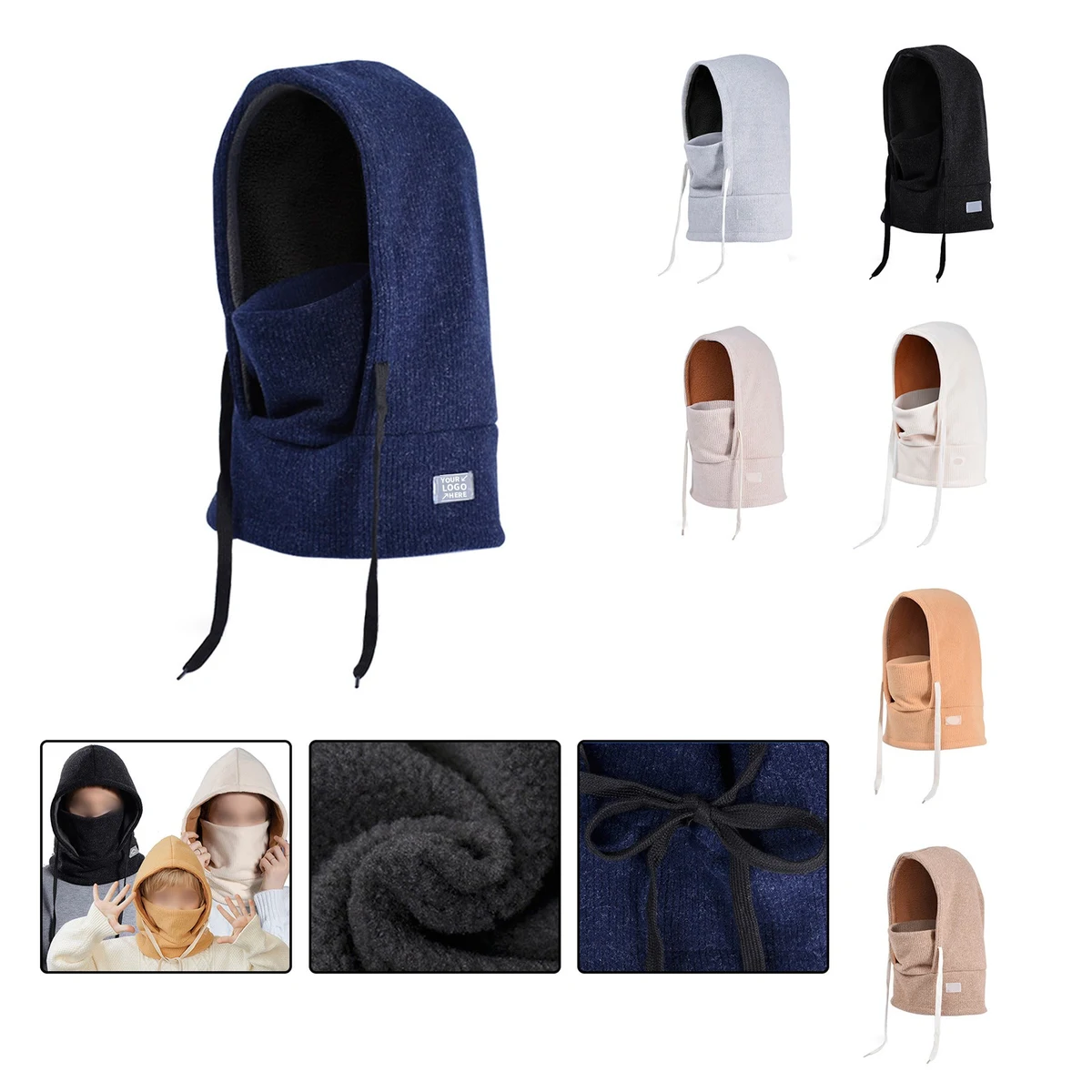 Hooded Scarf Full Face Balaclava 1